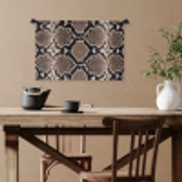 Slangenprint - Python - Bruin Wandkleed katoen klein -sfeer6