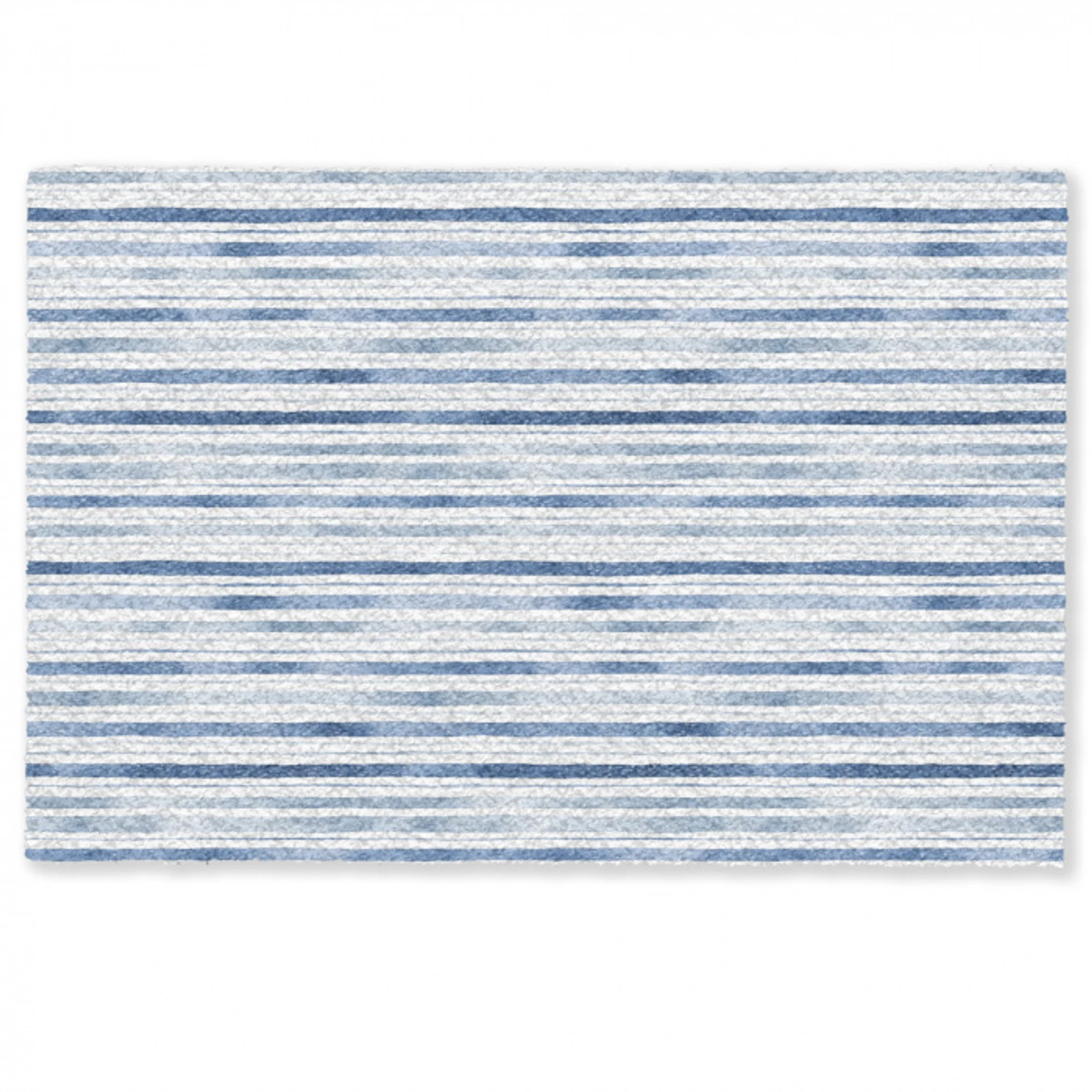 Strepen - Patroon - Blauw - Wit Deurmat klein 898 -zkaufland3d