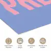 Pretty - Roze - Blauw - Golvend poster papier klein -closeup_NL