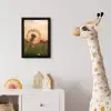 Paardenbloem - Zonsondergang - Veld fotolijst zwart zonder passe partout klein -usfeer4_kinderkamer