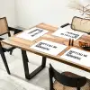 Tekst - Modern - Zwart - Wit Placemat vinyl groot -zzsfeer4_Kitchenyeah-website