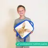 Snuffels met Tevreden Hoofd Kinderrugzak - Blauw middel -sfeer1_NL