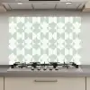 Wit - Groen - Cirkels keuken achterwand spatscherm klein 900 -3d_website