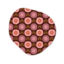 Retro - Madelief - Roze Wandcirkel Organisch Forex 3mm klein 629 -3d