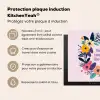 Bloemenkrans - Kleurrijk - Moeder Inductie beschermer vinyl 3mm middel -zzzzzzusp-haakje_FR