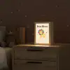 Leeuw - Kleurrijke manen - Beige Light Box met kabel (Kinderlampje) klein -sfeer1_kind