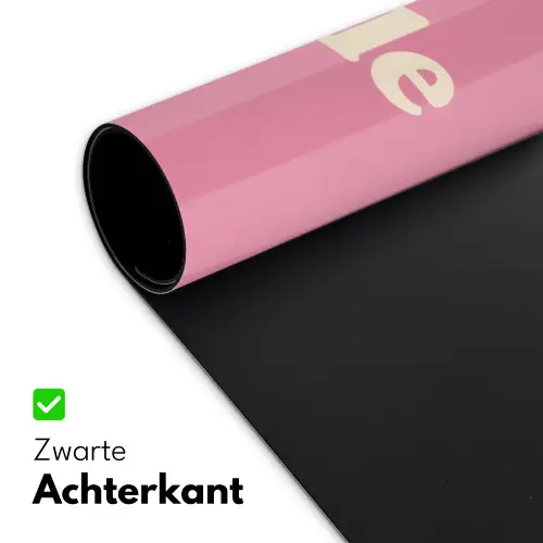 Roze - Gestreept - Belle Muismat XXL klein -sfeer2