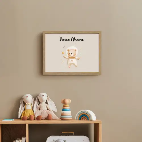 Ruimte - Sterren - Beige - Beer Light Box met batterij (Wandlamp kind) middel -sfeer2_kind