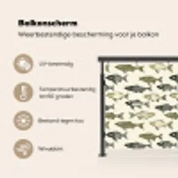 Vissen - Klassiek - Groen Balkonbeschermer Duitsland klein 596 -specs_NL