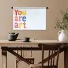 You are art - Kleurrijk - Grafisch Wandkleed katoen klein -sfeer6
