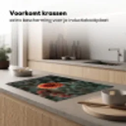 Dahlia - Bloem - Natuur - Sfeervol Inductie beschermer vinyl 3mm klein -sfeer1