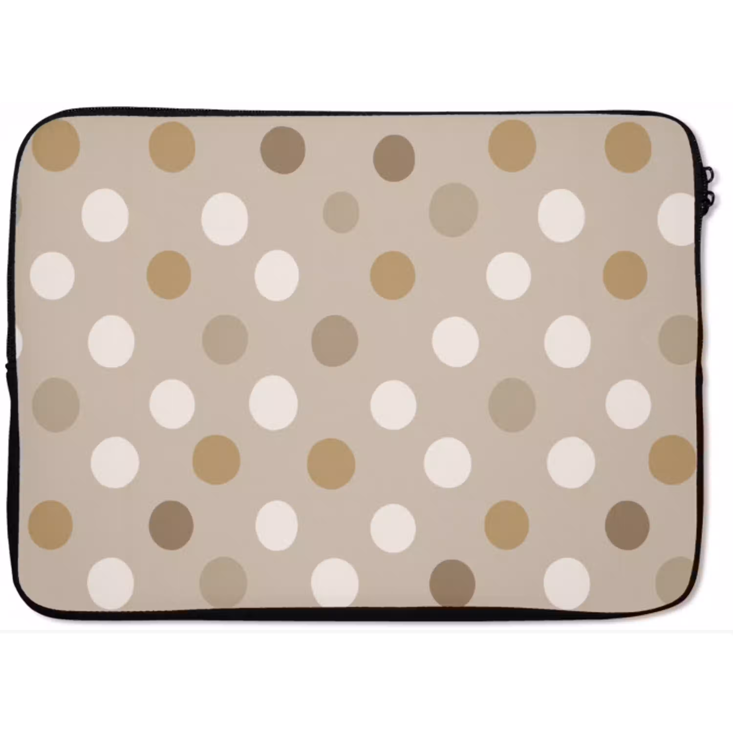 Polka - Dots - Beige laptophoes neopreen klein 279 -zkaufland3dotto