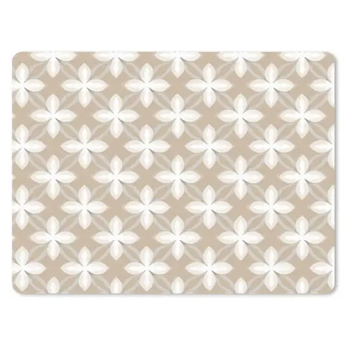 Patroon - Symmetrisch - Beige muismat rubber klein 262 -3d