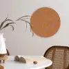 Oranje - Sierlijk - Bloemen Wandcirkel plexiglas klein 852 -sfeer4