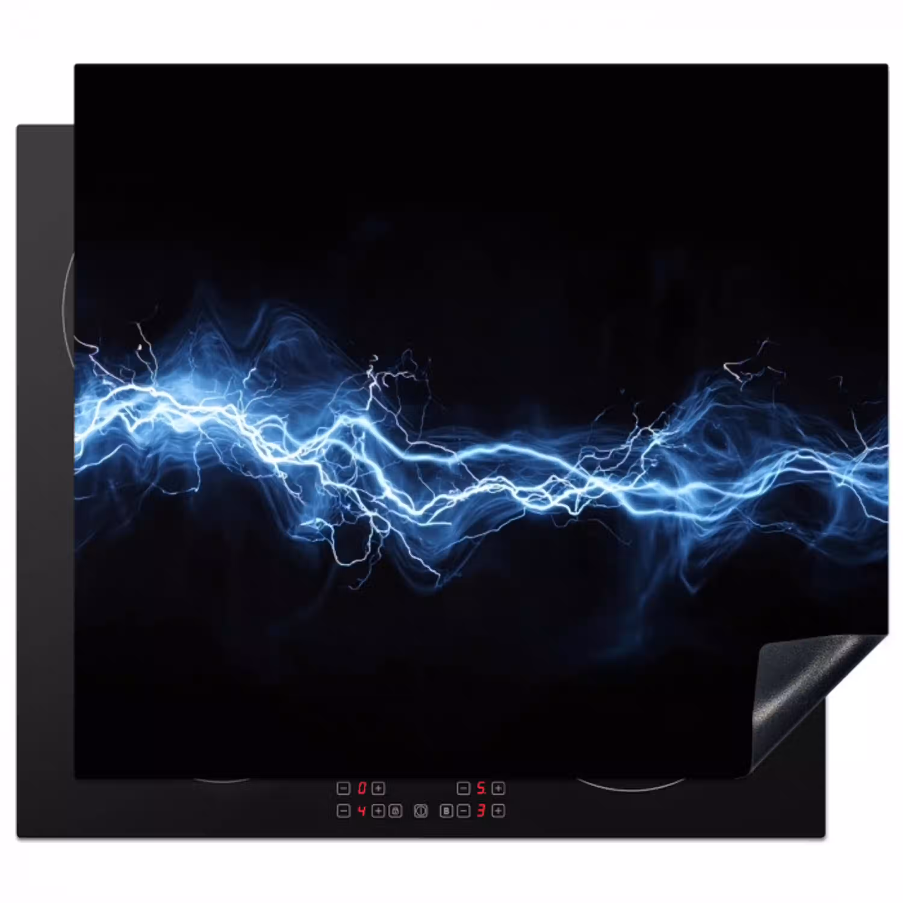 Gaming - Bliksemflits - Blauw - Energie Inductie beschermer vinyl 3mm middel -3d