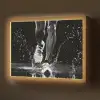 Hardloopschoenen - Rennen - Druppels - Zwart Light Box met batterij (Wandlamp) middel -z3d_website