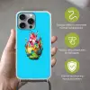 Drakenfruit - Blauw - Levendig Hoesje iPhone 16 Pro Max met koord klein -sfeer2_NL