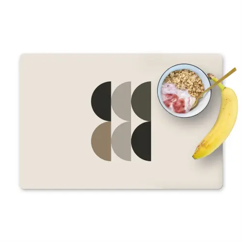 Halve cirkels - Aardetinten - Grafisch Placemat vinyl groot -zzzproduct_Kitchenyeah-website