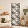 Geometrisch - Motief - Aardetinten deurposter klein 289 -sfeer2