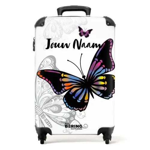 Petal papillon NBS - Handbagage koffer - Kinderen Unisex middel -productfoto_recht