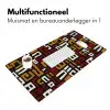 Abstract - Patroon - Rood Muismat XXL klein -sfeer4