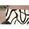 Abstract - Lijnen - Modern - Beige muismat rubber klein -closeup