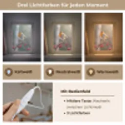 Roodborst - Tak - Bessen - Natuur Light Box met kabel (Kinderlampje) klein -USP_lichtkleurDE