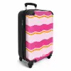 Golvende strepen in roze en oranje NBS - Handbagage koffer - Kinderen Unisex middel -productfoto_3d