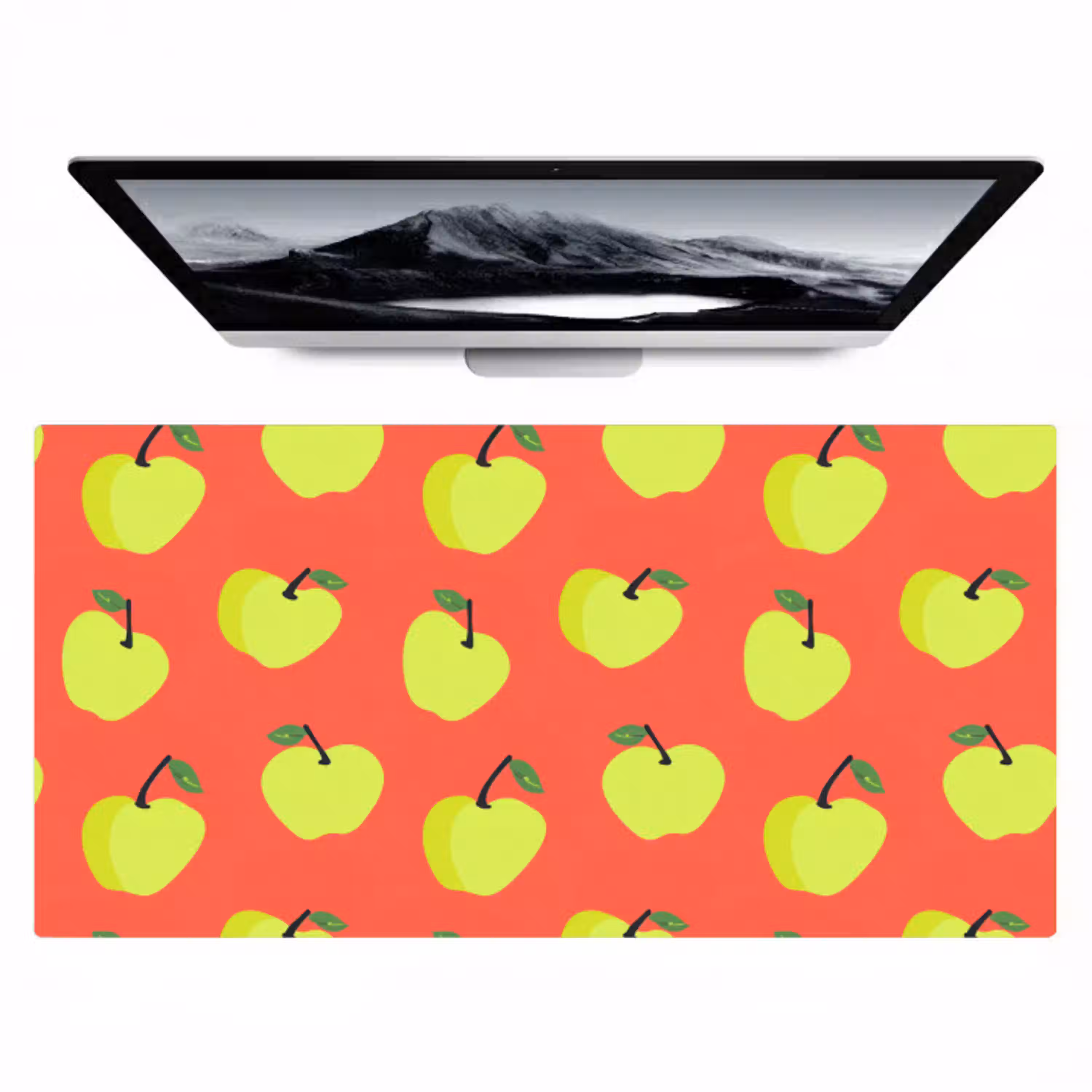 Appels - Modern - Groen Muismat XXL klein 681 -zzz3d