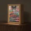 Trap - Graffiti - Kleuren - Kunst Light Box met kabel (Tafellamp) klein -z3d_website