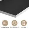 Quotes - Letters - Koffie - Zwart PET vilt klein -closeup_DE