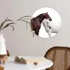 Paard - Modern - Balans Wandcirkel kunststof plaat 5mm dik klein -sfeer4