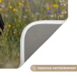 Ooienvaar - Bloemen - Weide - Kleurrijk Badmat klein -USP_AntislipFR