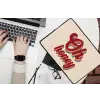 Oh honey - Rood - Schaduw laptophoes neopreen klein -bureau