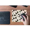 Tulpen - Patroon - Zwart muismat rubber klein 262 -toetsenbord