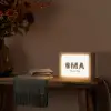 Oma - Lettercollage Light Box met kabel (Tafellamp) klein -sfeer4