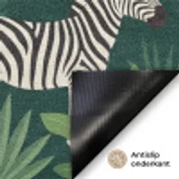 Tropisch - Jungle -  Groen Deurmat klein -antislip_NL