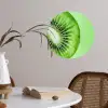 Kiwi - Groen - Fris Wandcirkel behangsticker klein -sfeer3