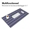 Schelp - Nautisch - Blauw - Wit Muismat XXL klein 681 -sfeer4