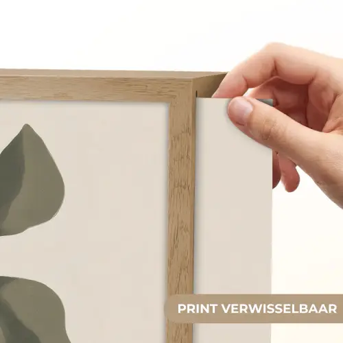 Vaas - Geruit - Groen - Bloem Light Box met batterij (Wandlamp) middel -USP_websiteprintNL