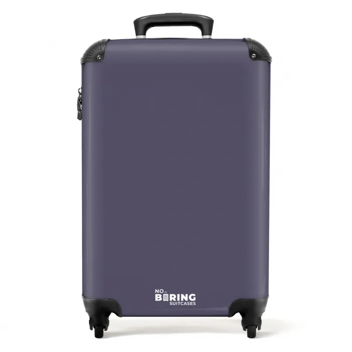 Donker grijspaarse tint NBS - Handbagage koffer - Kinderen Unisex middel -productfoto_recht