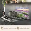 Lavendel - Bloemen - Zonsondergang - Paars - Weide keuken achterwand spatscherm klein -usp_FR