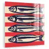 Sardines - Rood en beige strepen plexiglas 5mm klein -zzzproduct_nieuw