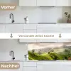 Landschap - Heuvels - Groen keuken achterwand 2 middel -voor-na_DE