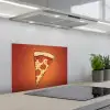 Pizza - Kaas - Rood - Pepperoni keuken achterwand spatscherm klein -3d_schuin