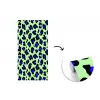 Panterprint - Blauw - Groen fotobehang vinyl groot 64 -3d