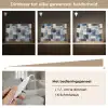 Patroon - Blauw - Vierkanten Light Box met kabel (Tafellamp) klein -USP_dimbaarNL