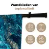 Marmerlook - Blauw - Goud - Luxe - Glitter - Marmer Wandkleed katoen klein -sfeer2