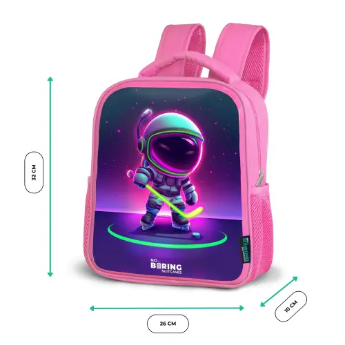 Space hockey Kinderrugzak - Roze middel -productfoto_formaten