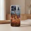 Giraffen - Hoog gras - Acaciabomen Telefoonhoesje iPhone 17 Pro klein -sfeer2
